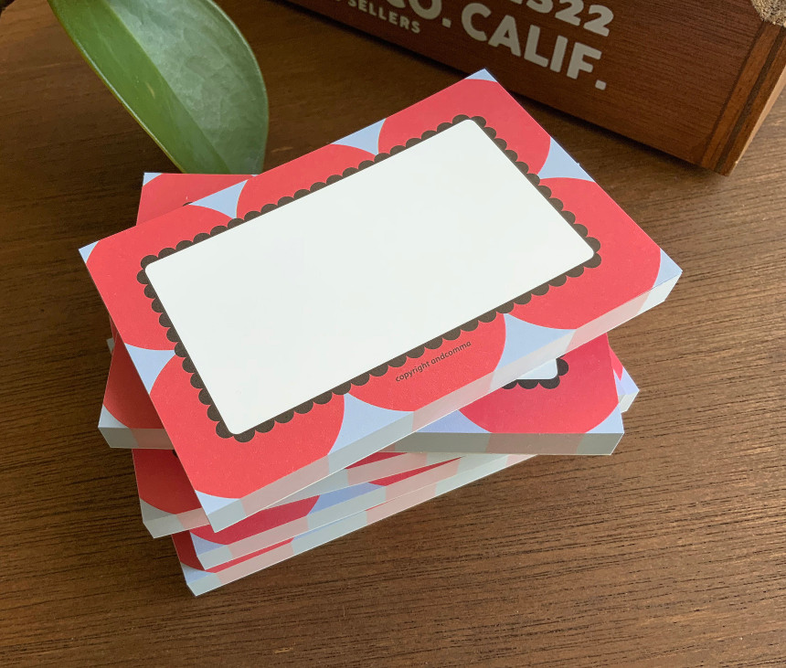 PerPer 现货|韩国进口ins爆火andcomma迷你记事本复古单面小便签