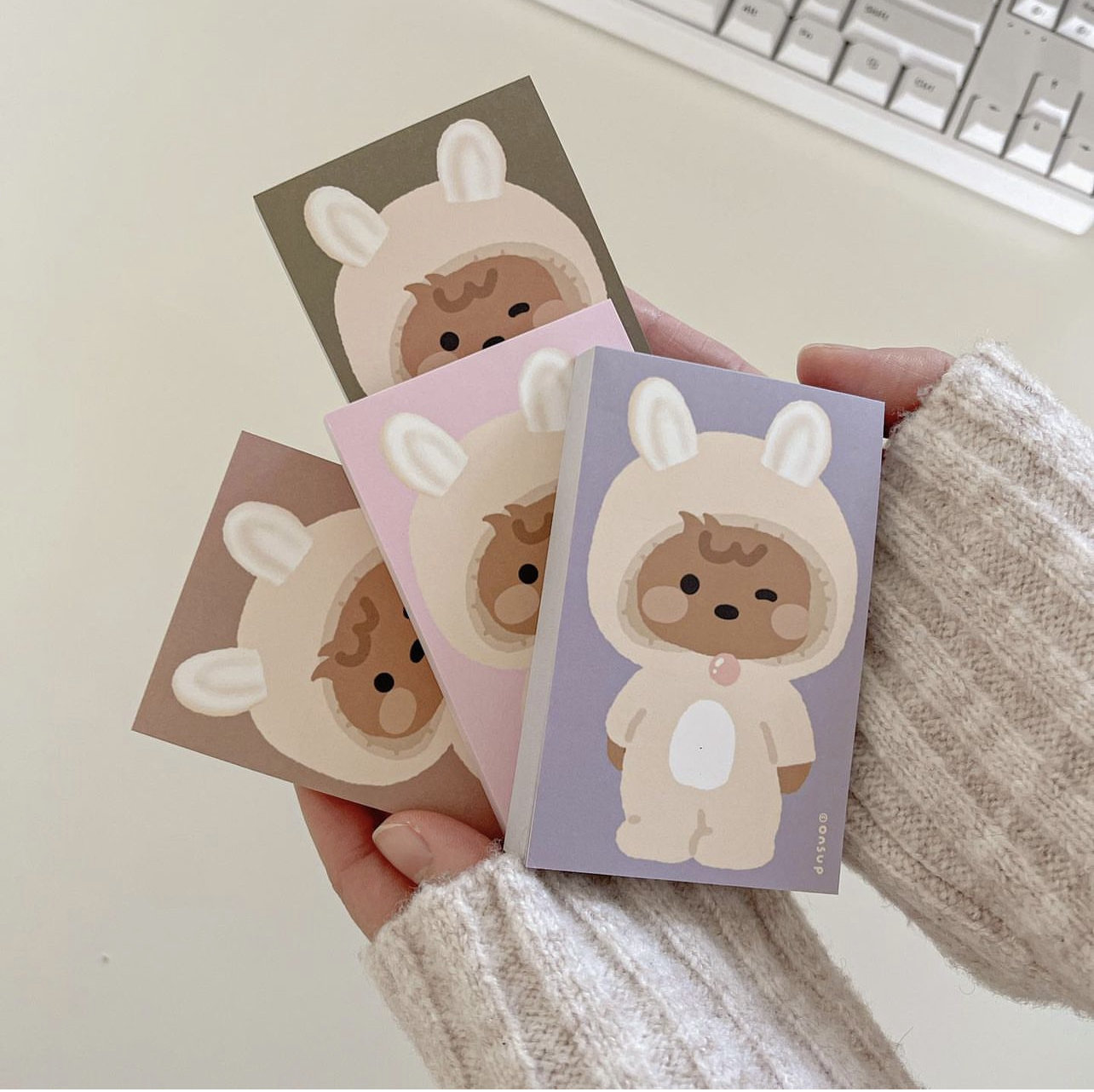 韩国onsup兔子系列迷你便签本