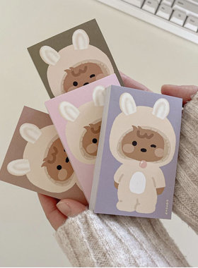 PerPer | 韩国onsup放屁狗1月兔子系列简约单面minibook便签本