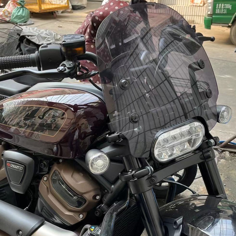 哈雷前挡风玻璃运动者S配件配件