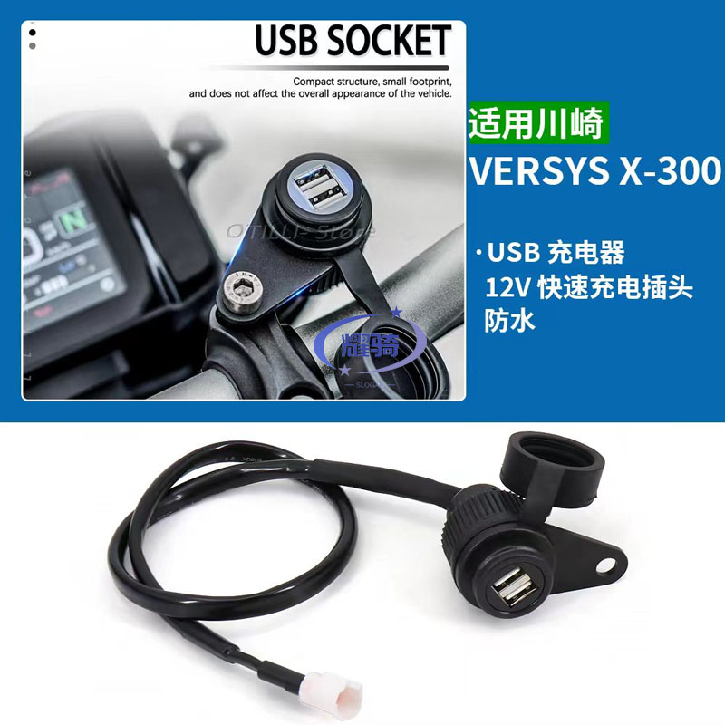 配件摩托车X-300异兽USB充电器