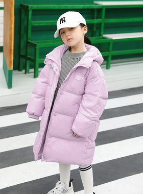 女童羽绒服中长款2024冬季新款加厚亲子童装儿童羽绒服90绒23212