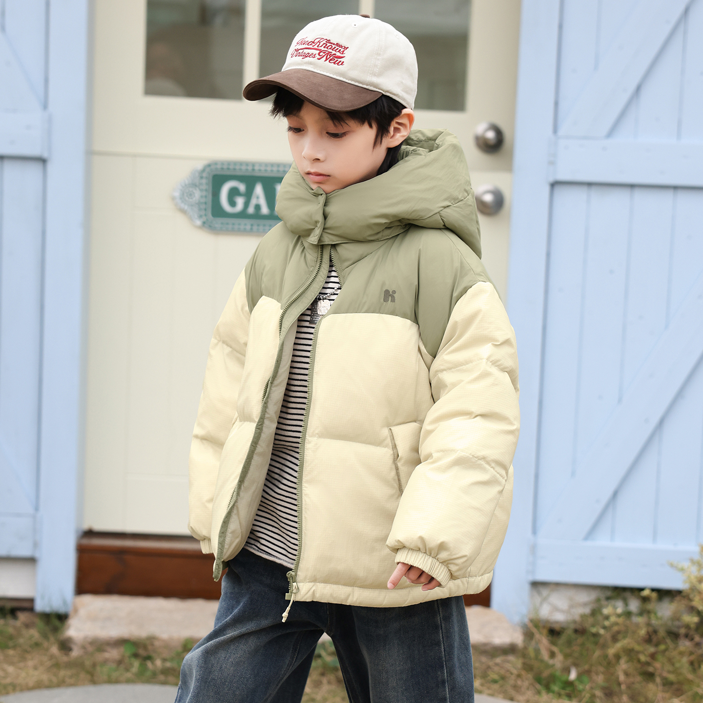 男童羽绒服短款2025冬季新款加厚儿童羽绒服中大童装90绒外套4254