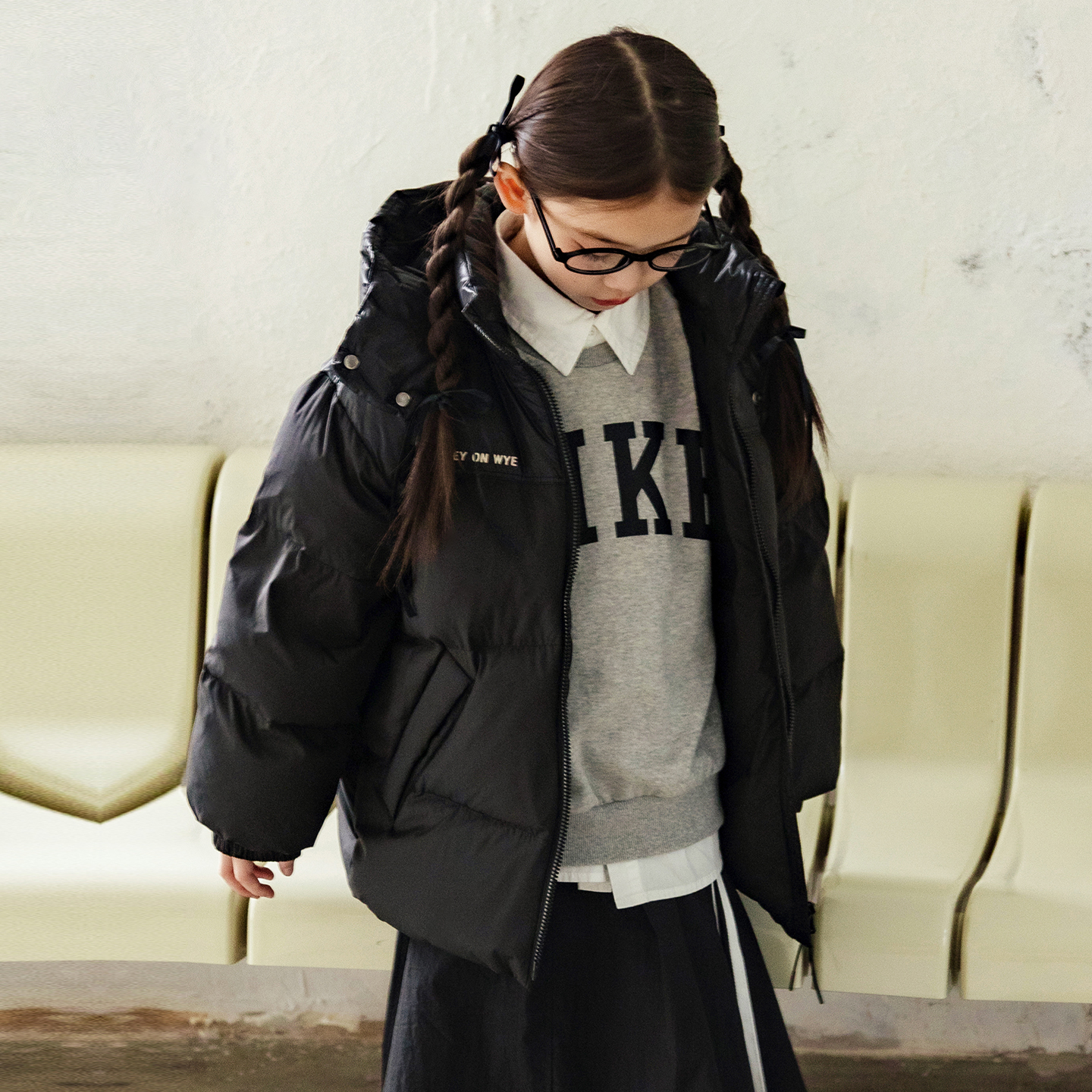 男童羽绒服中大童装亲子装2025冬季新款儿童羽绒服加厚外套H4954