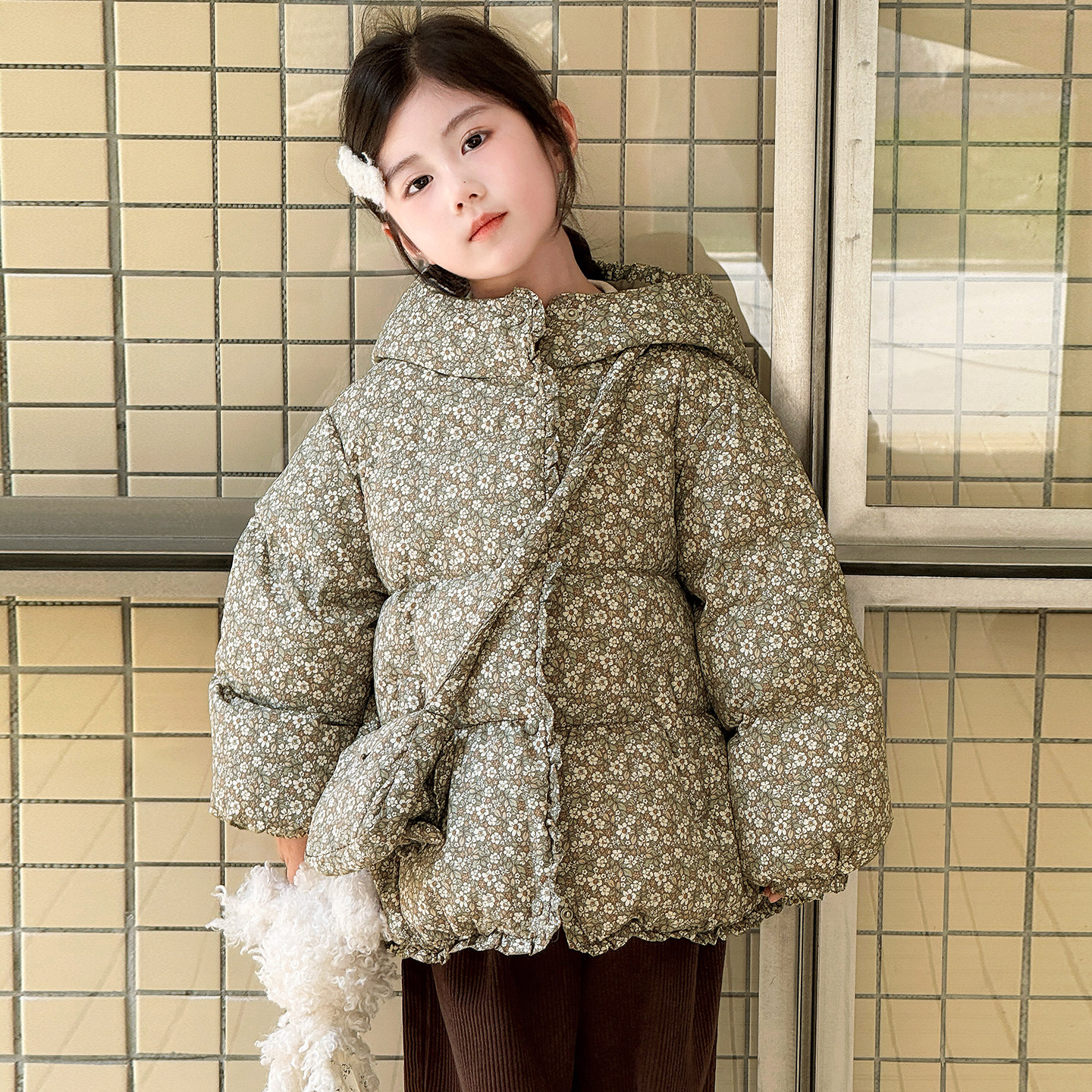 女童装羽绒服中长款2026冬季新款宝宝羽绒服小童1-3-6岁送包5204