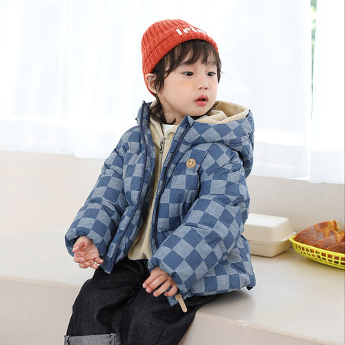 宝宝羽绒服冬季加厚2024新款洋气儿童羽绒服男童装小童外套23908