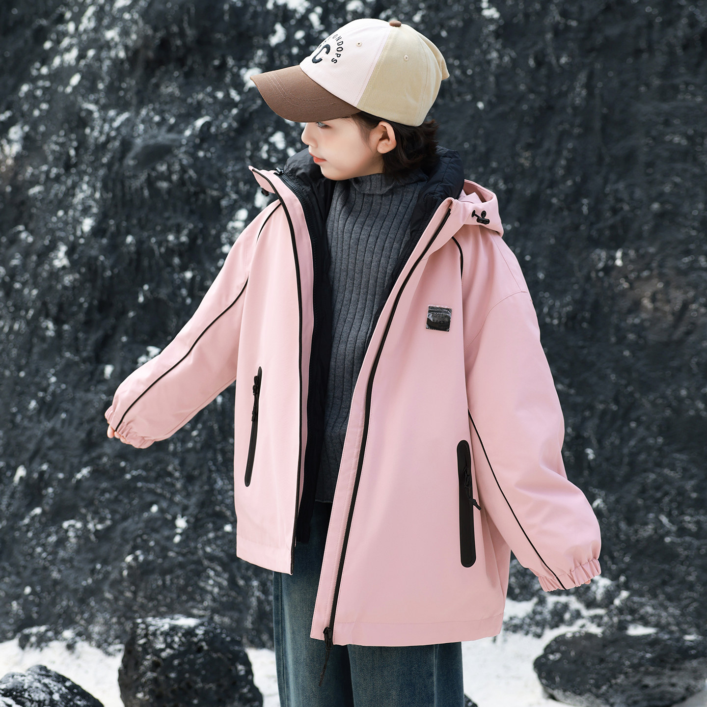 内胆可拆卸儿童羽绒服男童2025冬季新款女童羽绒服中大童亲子4079