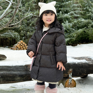 女童羽绒服中长款2025冬季新款宝宝羽绒服1-3-6岁童装外套C4116