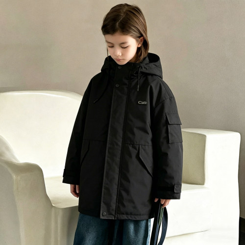 男童羽绒服内胆可折卸儿童羽绒服90绒两用中大童外套亲子装C4865