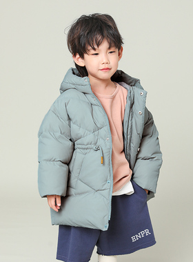 儿童羽绒服加厚中长款男童90白鸭绒宝宝中小童冬季新款22920