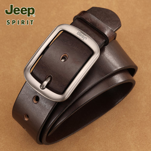 JEEPSPIRIT男士牛皮简约皮带