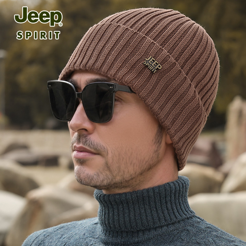 JEEPSPIRIT毛线帽冬季保暖