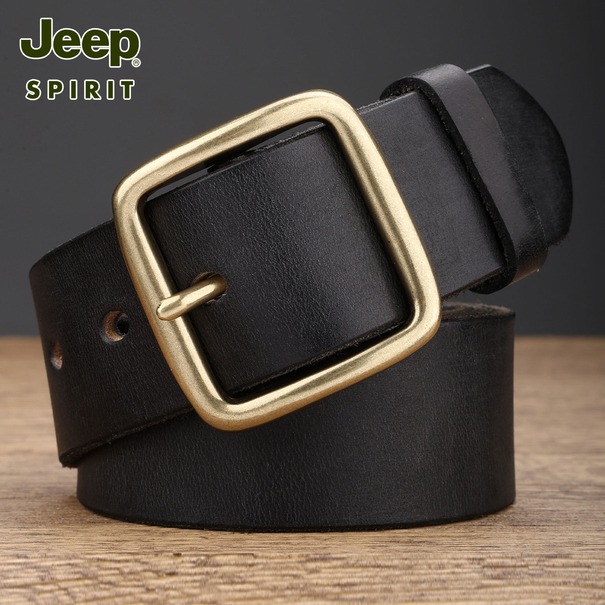 JEEPSPIRIT吉普真皮纯手工皮带