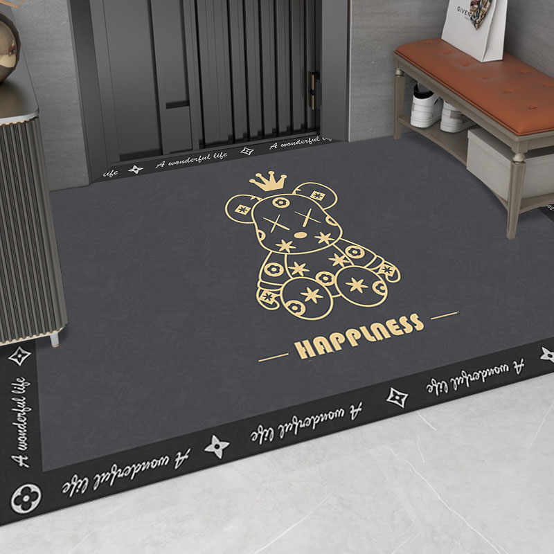 潮牌可擦免洗现代简约入户门地垫