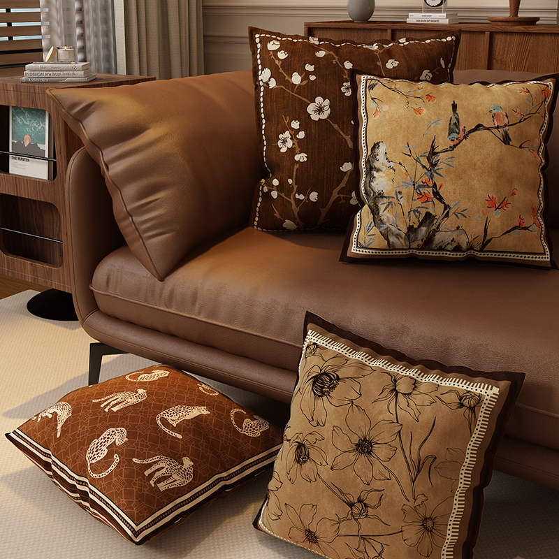 仿麻抱枕中古风美拉德