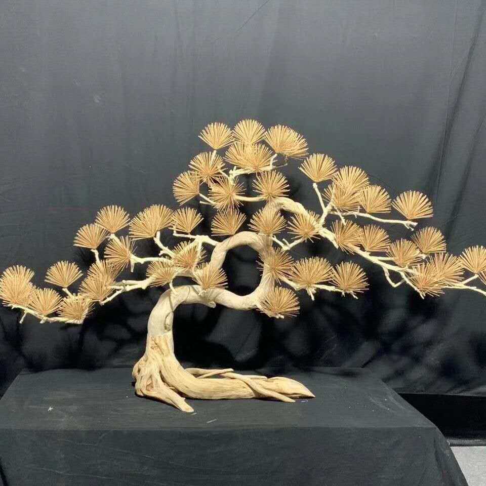 仿真七里香歪脖子树店铺装饰软装设计美陈装饰玻璃钢仿真异形树