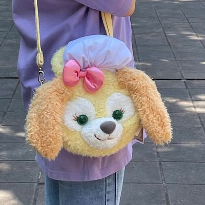 可琦安饼饼中号斜挎包黄色厨师狗手提包雪莉玫包包玲娜贝儿玩偶包