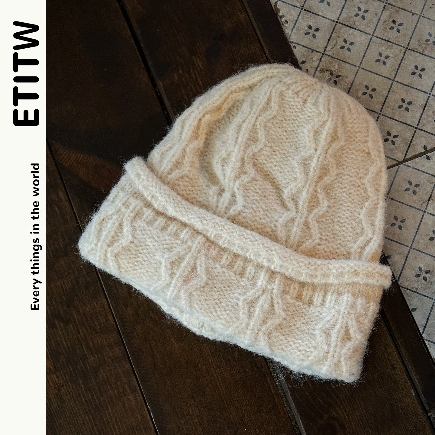 ETITW/2025秋冬新款复古针织帽大头围显脸小保暖护耳韩版毛线帽子,服饰配件/皮带/帽子/围巾,帽子,淘宝优惠券,粉丝福利购,淘宝优惠卷