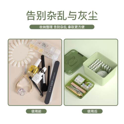 美甲工具大箱 量可放家家优纳机光疗专业多容层甲油胶收纳盒美甲