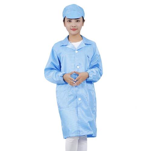 防静制服电工作大褂LUOZHONG戴帽工业粉尘电子厂药厂化工车间防尘