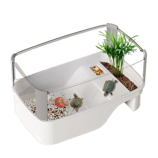 乌龟缸乌龟饲养缸造景爬台生态缸小型装饰大号防逃逸特水陆两用