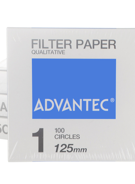 进口日本东洋ADVANTEC定性滤纸NO.1滤纸90/125/150mm直径011150