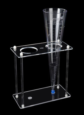 德国VITLAB沉降杯SAN锥形管沉降管英霍夫Imhoff管1000ml测悬浮杯