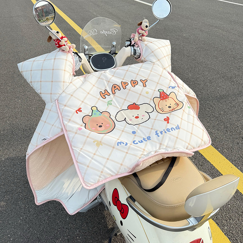 电动车挡风被冬2025新款挡风罩加厚冬季防寒雅迪爱玛电瓶车通用