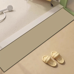 纯色门槛石地垫进门门口长条形地毯入户门浴室卫生间吸水脚垫定制