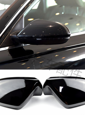 适用于奥迪A6 S6 C7 4G 12-18款 亮黑色倒车镜后视镜外壳镜壳外盖