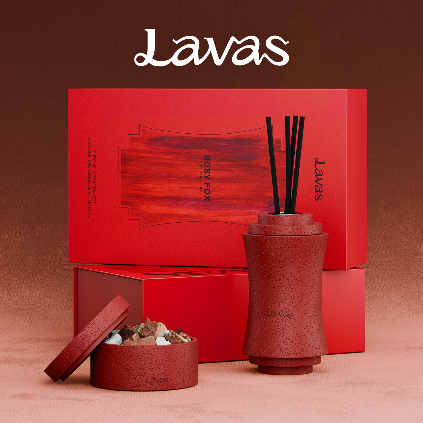 【618狂欢节】Lavas限定狐狸与玫瑰扩香石扩香晶石无火香薰礼物