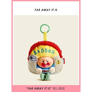 正版美炸了包包挂件毛绒公仔小众零钱包高级感搞怪小玩偶书包挂饰