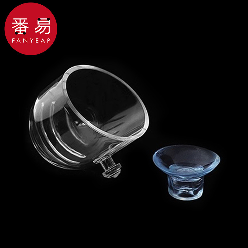 红虫喂食器AB1S40-漏斗投食圈杯喂鱼线虫杯子防飘散鱼缸喂食工