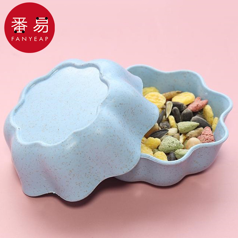 食盆/仓鼠AA1S40-金丝熊防翻仓鼠饲料盒松鼠食盆花枝鼠仓鼠笼配