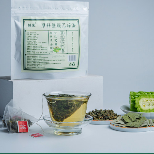 苦瓜双叶茶干泡茶桑叶荷叶冲泡养生茶