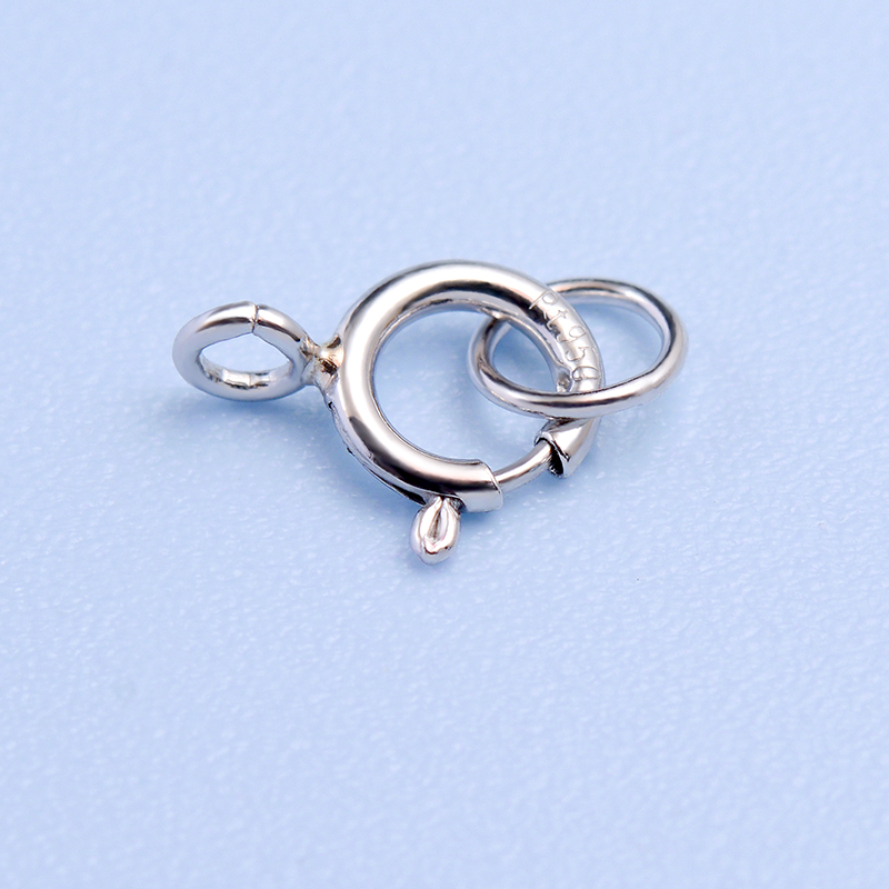 pt950铂金弹簧扣项链扣头diy珍珠手串手链连接扣配件龙虾扣女首饰