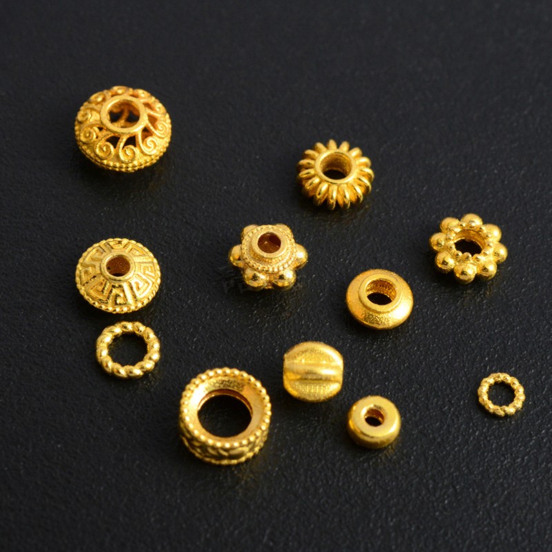 18k金手串隔片隔珠diy