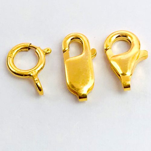 18金瓜子扣鱼钩扣龙虾扣diy