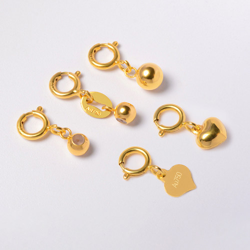 语瑶18k金弹簧扣链接扣