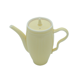 婵韵 黄丽君月光白茶具竖纹高壶日式茶壶复古家用茶具泡茶壶