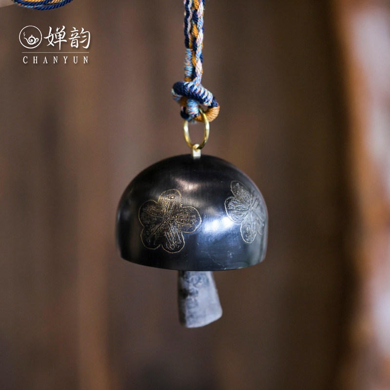 婵韵麦棠铜器锤纹樱花鸢尾花风铃