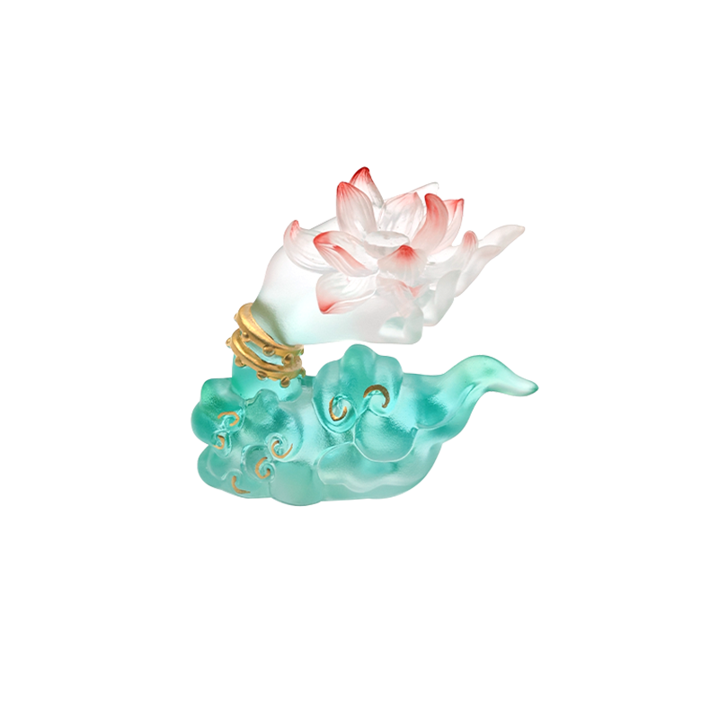婵韵心缘堂琉璃观音佛手莲花香炉