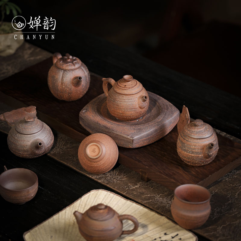 婵韵黄丽君茶具岩趣老岩泥茶壶