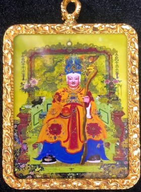 新款高档东北胡家唐卡吊坠带绳子黑妈妈黑老太太九尾狐非手绘项链