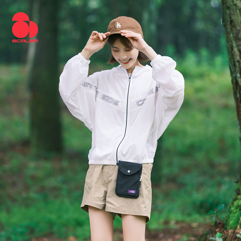 思凯乐户外防晒衣女UPF40+夏外套