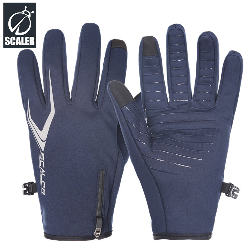 思凯乐奥莱防水手套男冬季骑行机车复合软壳保暖防寒触屏登山骑车