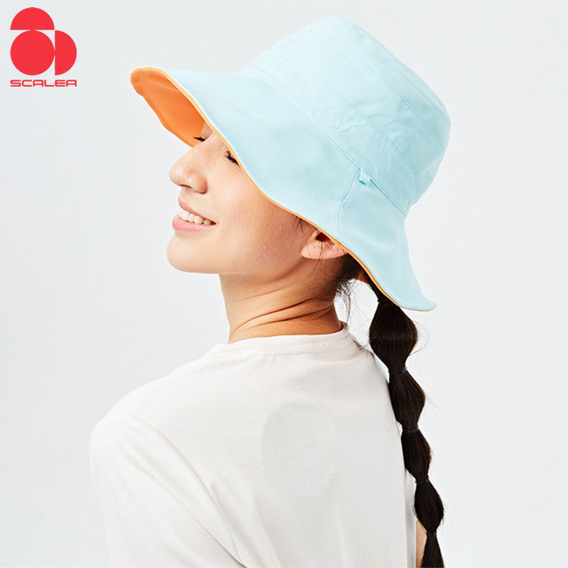 思凯乐防晒帽户外男女两面戴大檐帽徒步钓鱼轻便防紫外线遮阳帽子