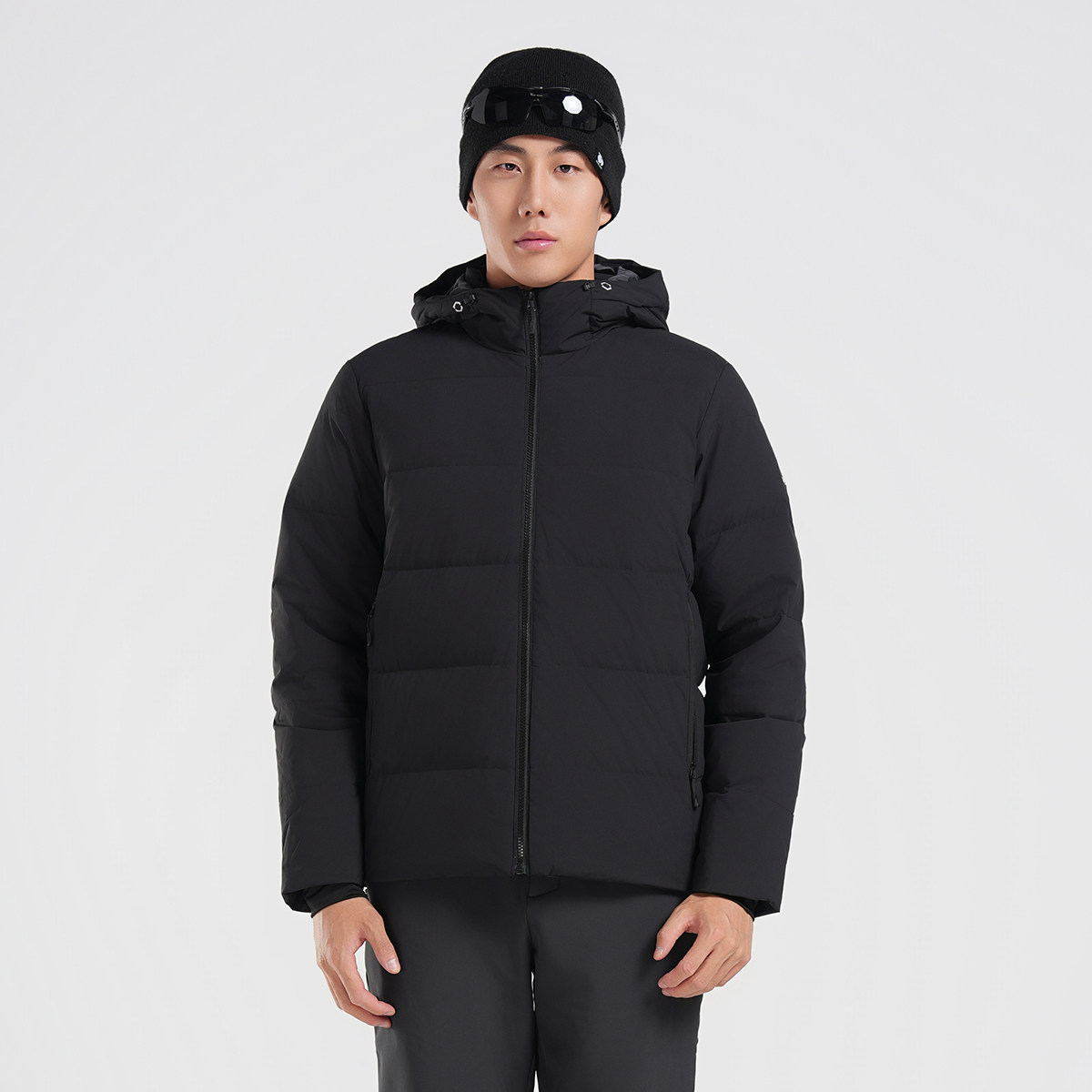 SCALER思凯乐户外羽绒服男女冬季中厚短款连帽防寒滑雪登山服外套