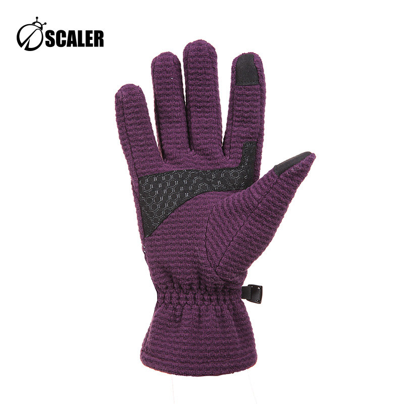思凯乐奥莱冬保暖户外登山手套男骑行防风抓绒运动滑雪跑步手套