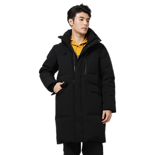 SCALER思凯乐户外冬季中长款羽绒服女连帽防风防水防寒滑雪服男